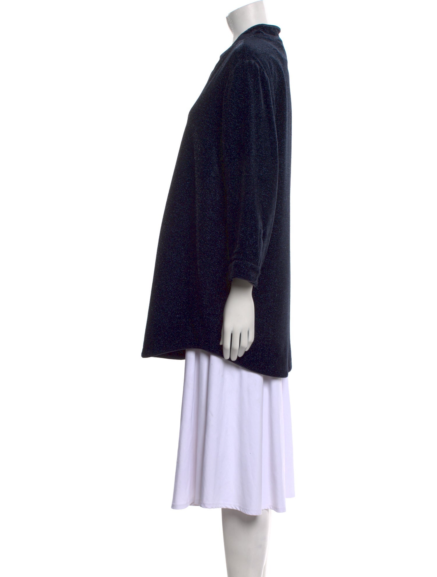 Leggiadro Mock Neck Three-Quarter Sleeve Tunic