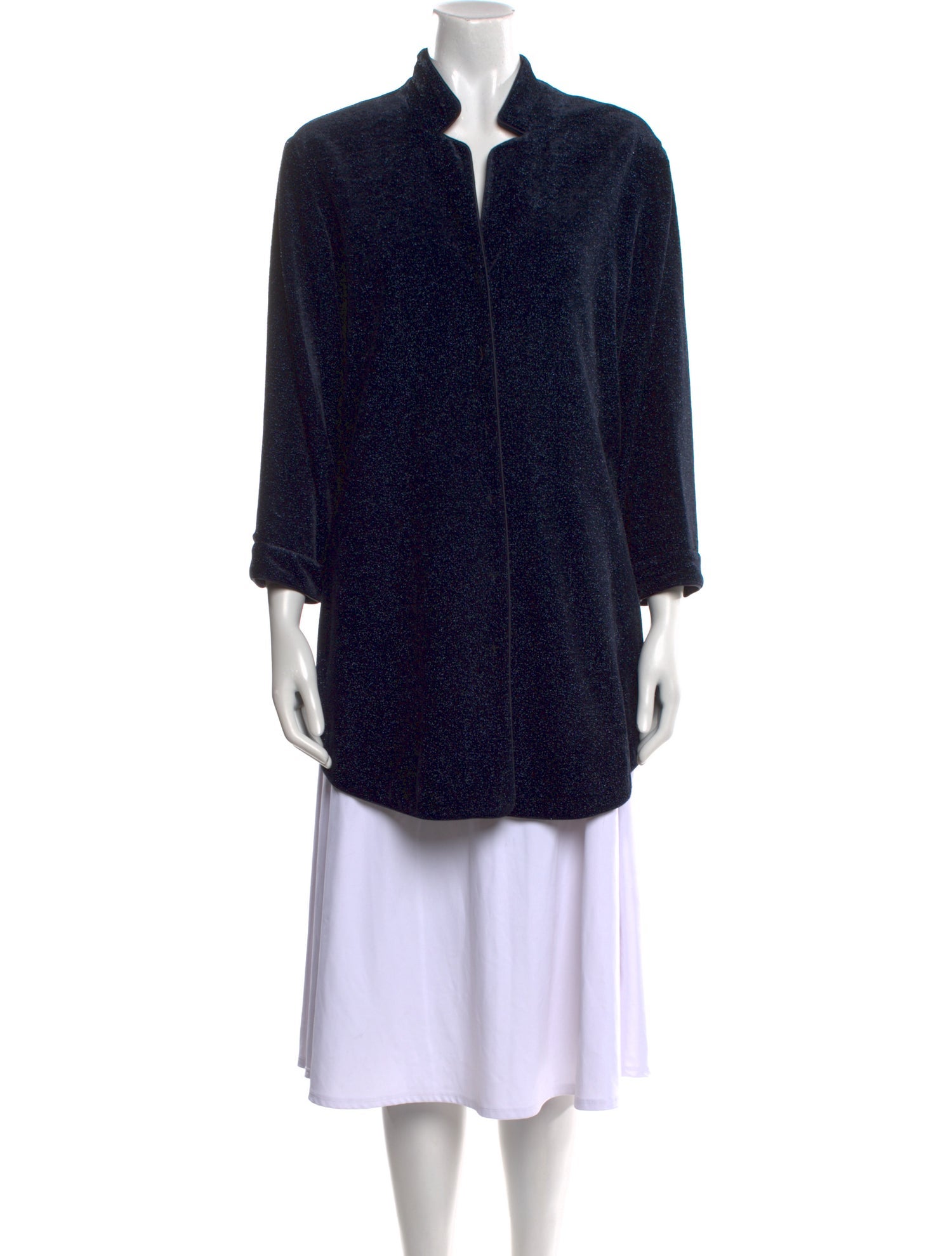 Leggiadro Printed Mock Neck Tunic