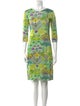 Leggiadro Printed Midi Length Dress