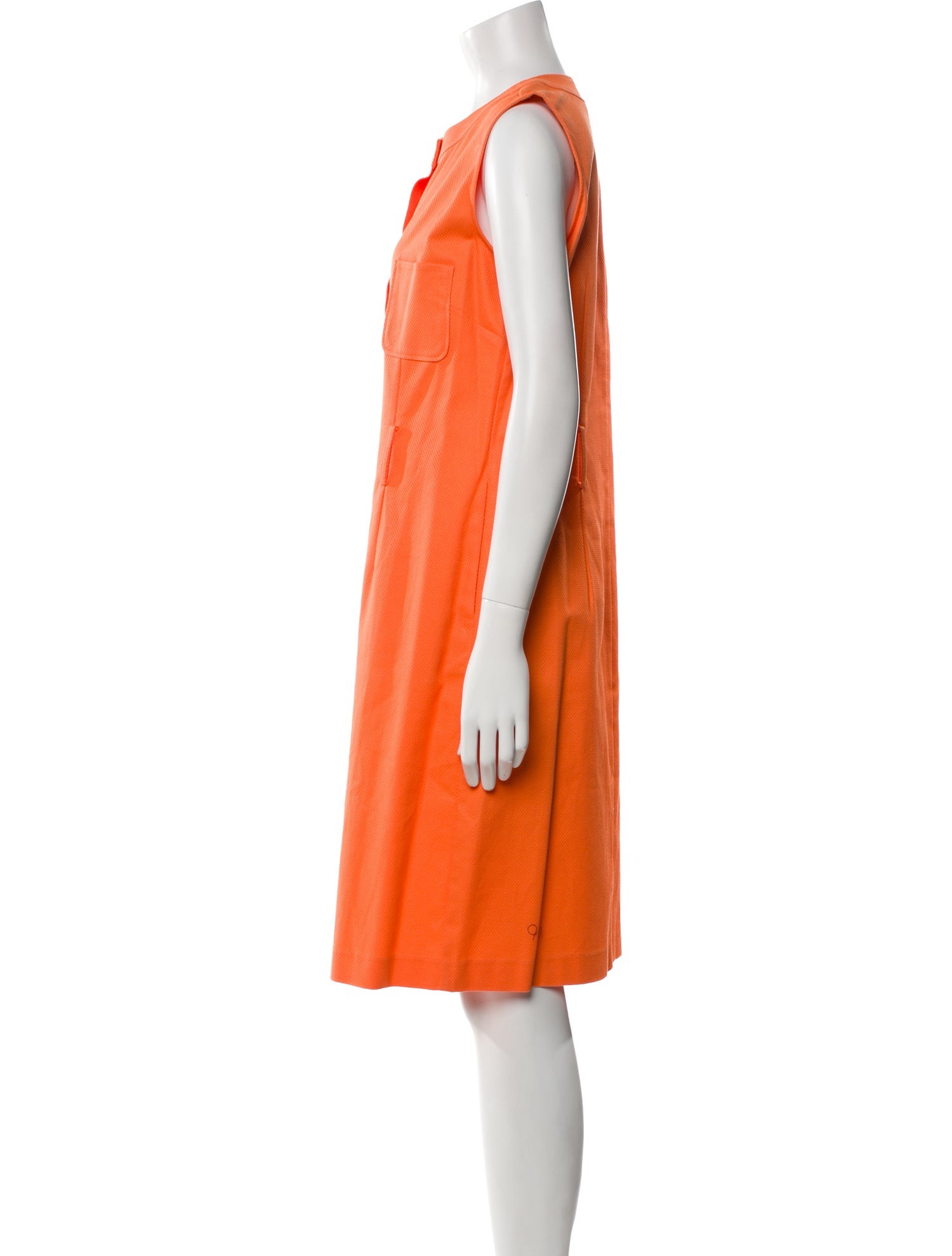 Leggiadro Crew Neck Knee-Length Dress