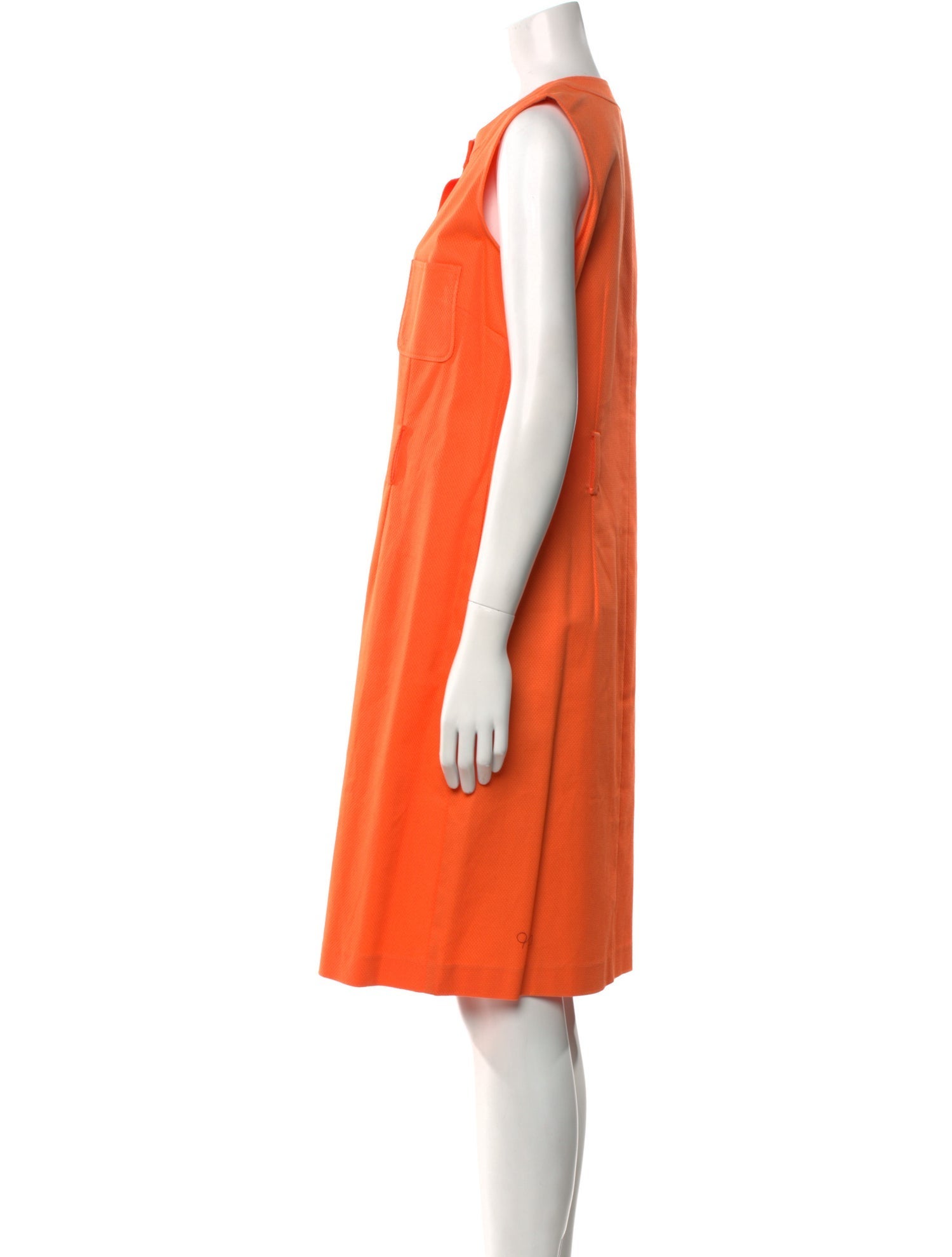 Leggiadro Crew Neck Knee-Length Dress