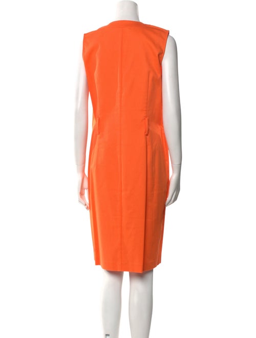 Leggiadro Crew Neck Knee-Length Dress
