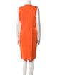 Leggiadro Crew Neck Knee-Length Dress