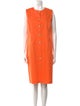 Leggiadro Crew Neck Knee-Length Dress