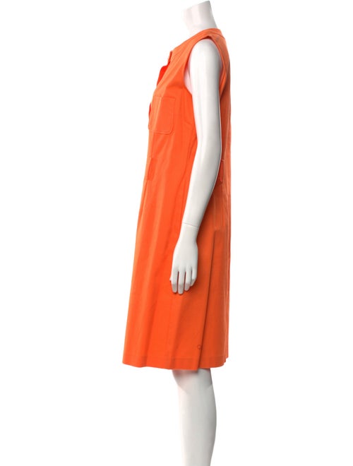 Leggiadro Crew Neck Knee-Length Dress