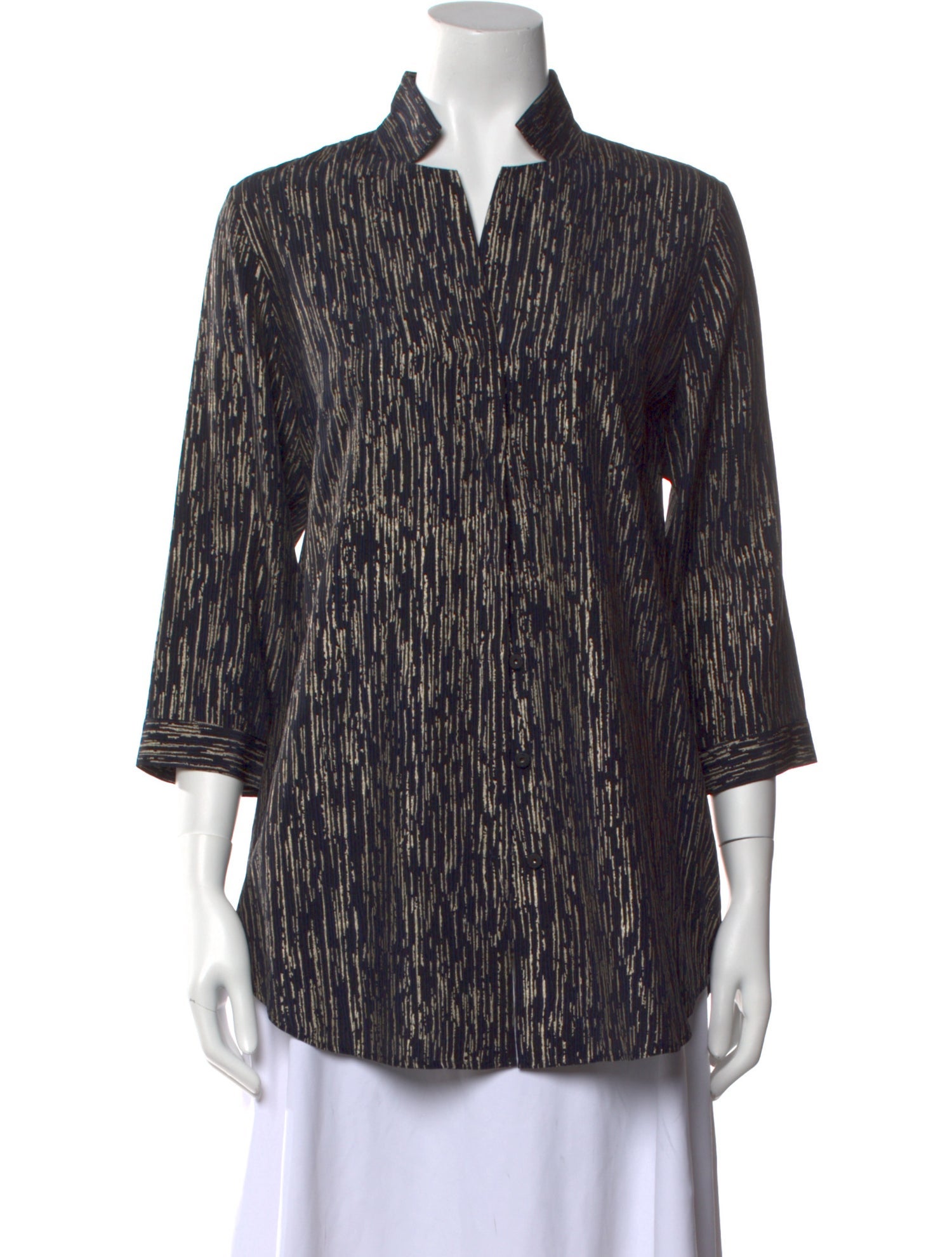 Leggiadro Silk Printed Blouse w/ Tags