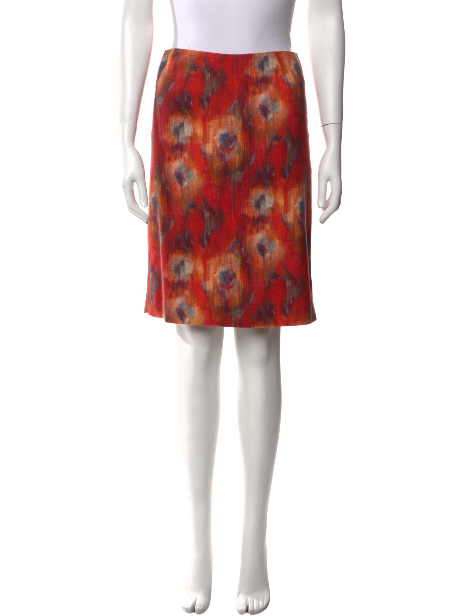 Leggiadro Wool Knee-Length Skirt w/ Tags