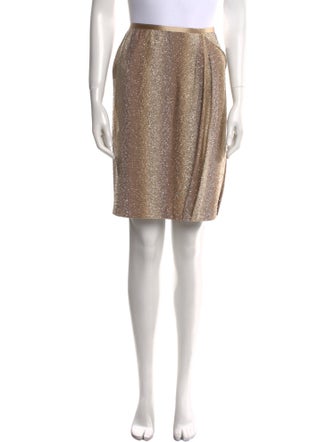 Leggiadro Glitter Accents Knee-Length Skirt