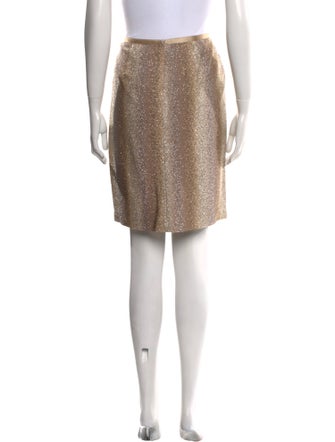 Leggiadro Glitter Accents Knee-Length Skirt