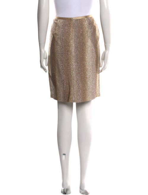 Leggiadro Glitter Accents Knee-Length Skirt