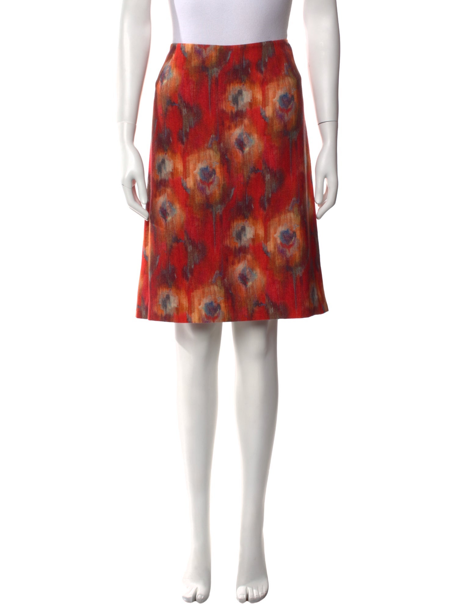 Leggiadro Wool Knee-Length Skirt w/ Tags