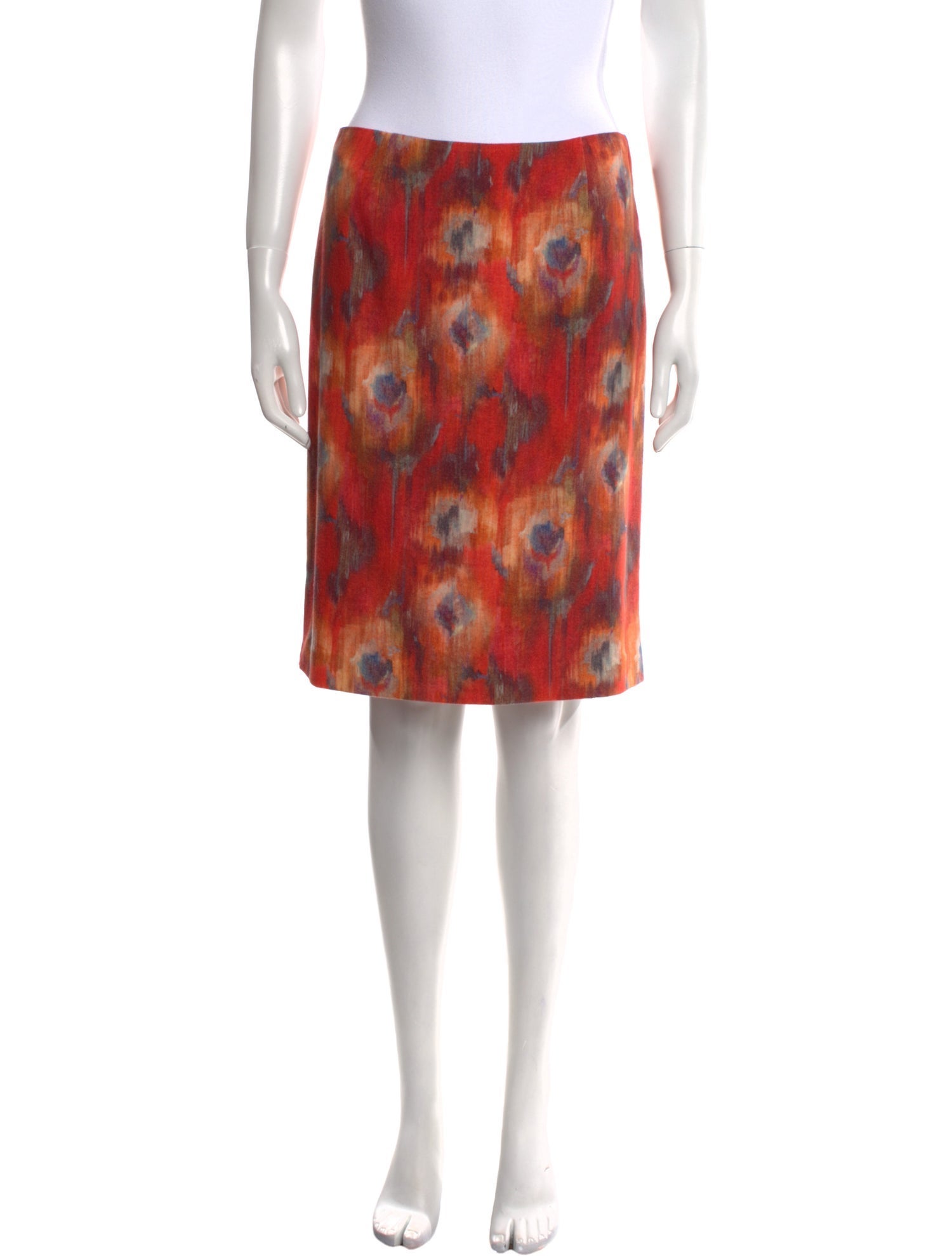 Leggiadro Floral Print Knee-Length Skirt w/ Tags
