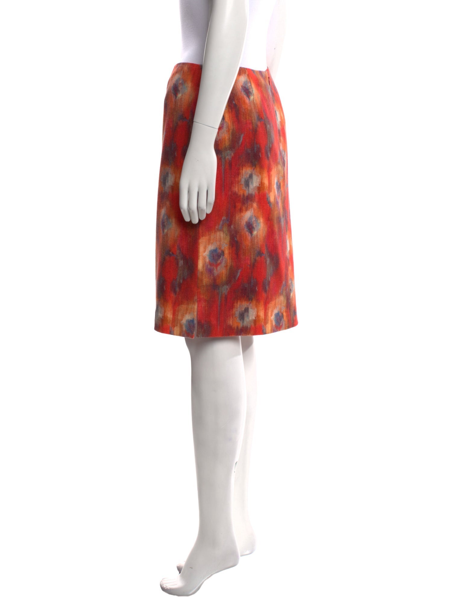 Leggiadro Floral Print Knee-Length Skirt w/ Tags