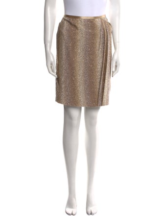 Leggiadro Glitter Accents Knee-Length Skirt