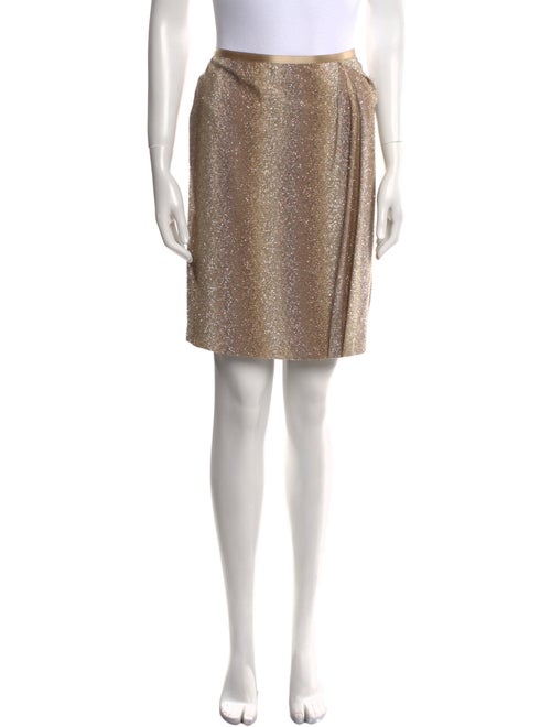 Leggiadro Glitter Accents Knee-Length Skirt
