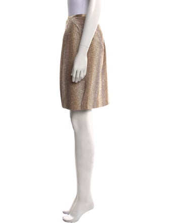 Leggiadro Glitter Accents Knee-Length Skirt