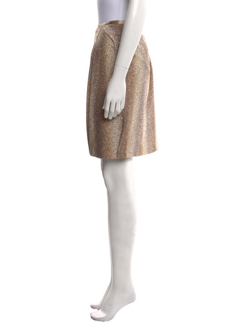 Leggiadro Glitter Accents Knee-Length Skirt