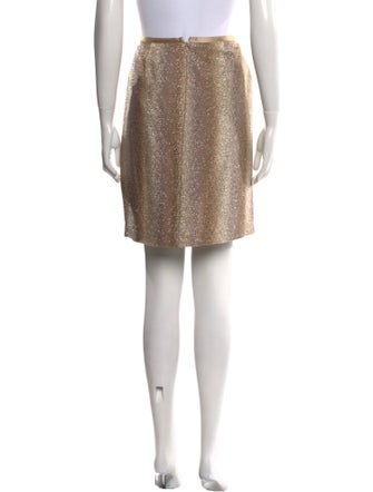 Leggiadro Glitter Accents Knee-Length Skirt