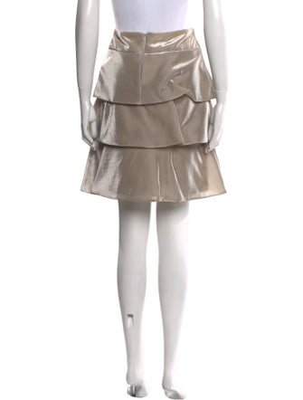 Leggiadro Glitter Accents Knee-Length Skirt