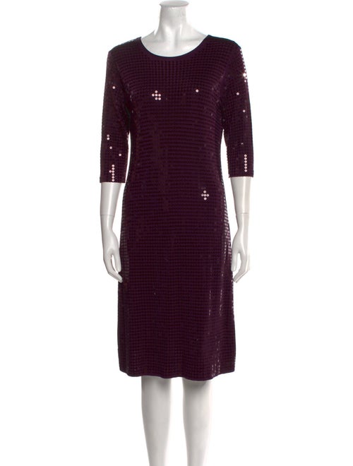 Leggiadro Bateau Neckline Knee-Length Dress