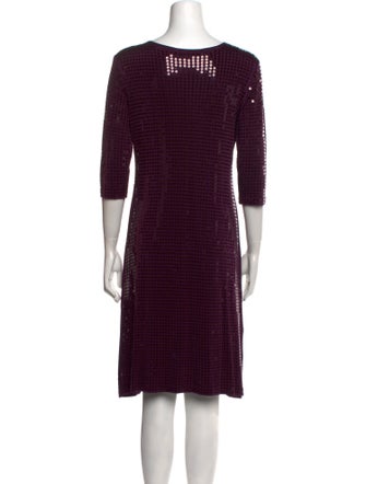 Leggiadro Bateau Neckline Knee-Length Dress