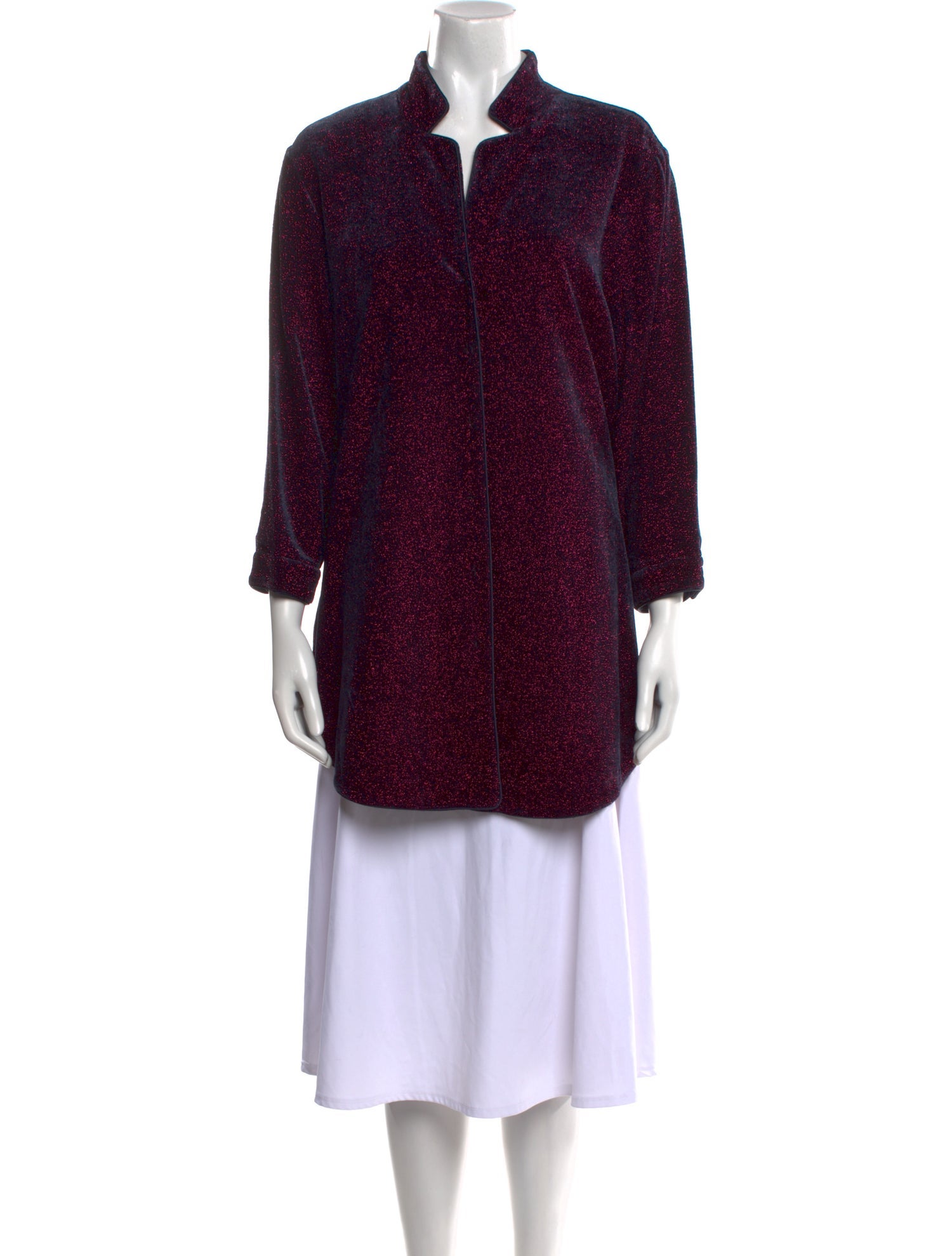 Leggiadro Printed Mock Neck Tunic