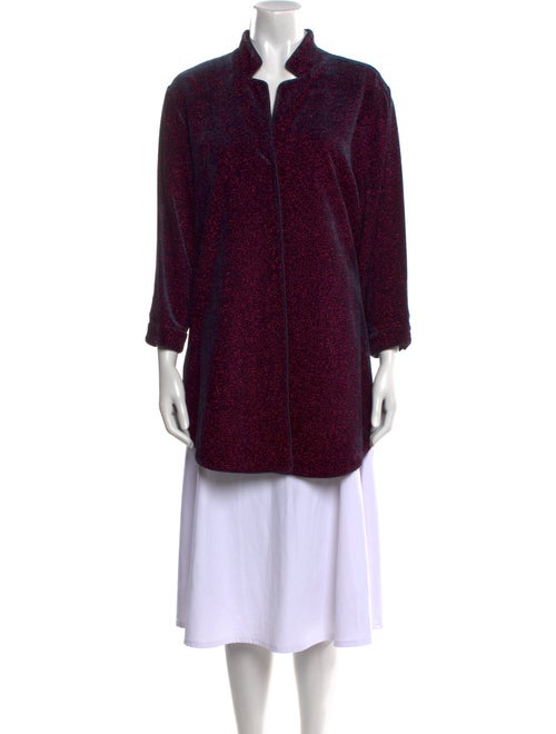 Leggiadro Printed Mock Neck Tunic