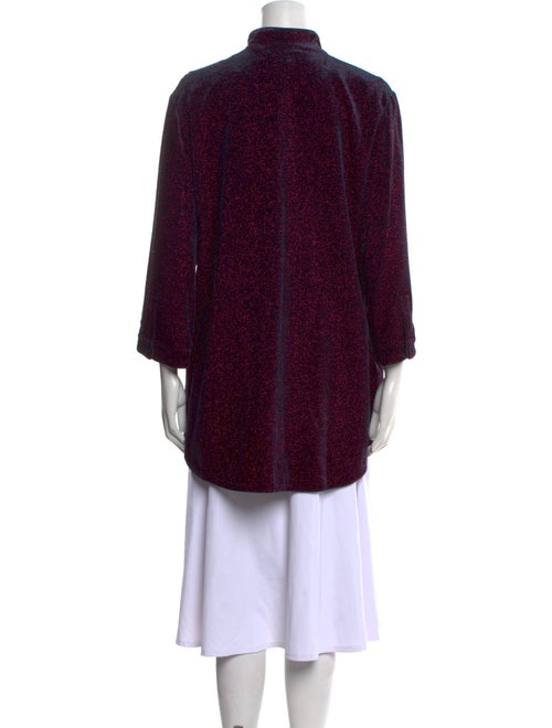 Leggiadro Printed Mock Neck Tunic