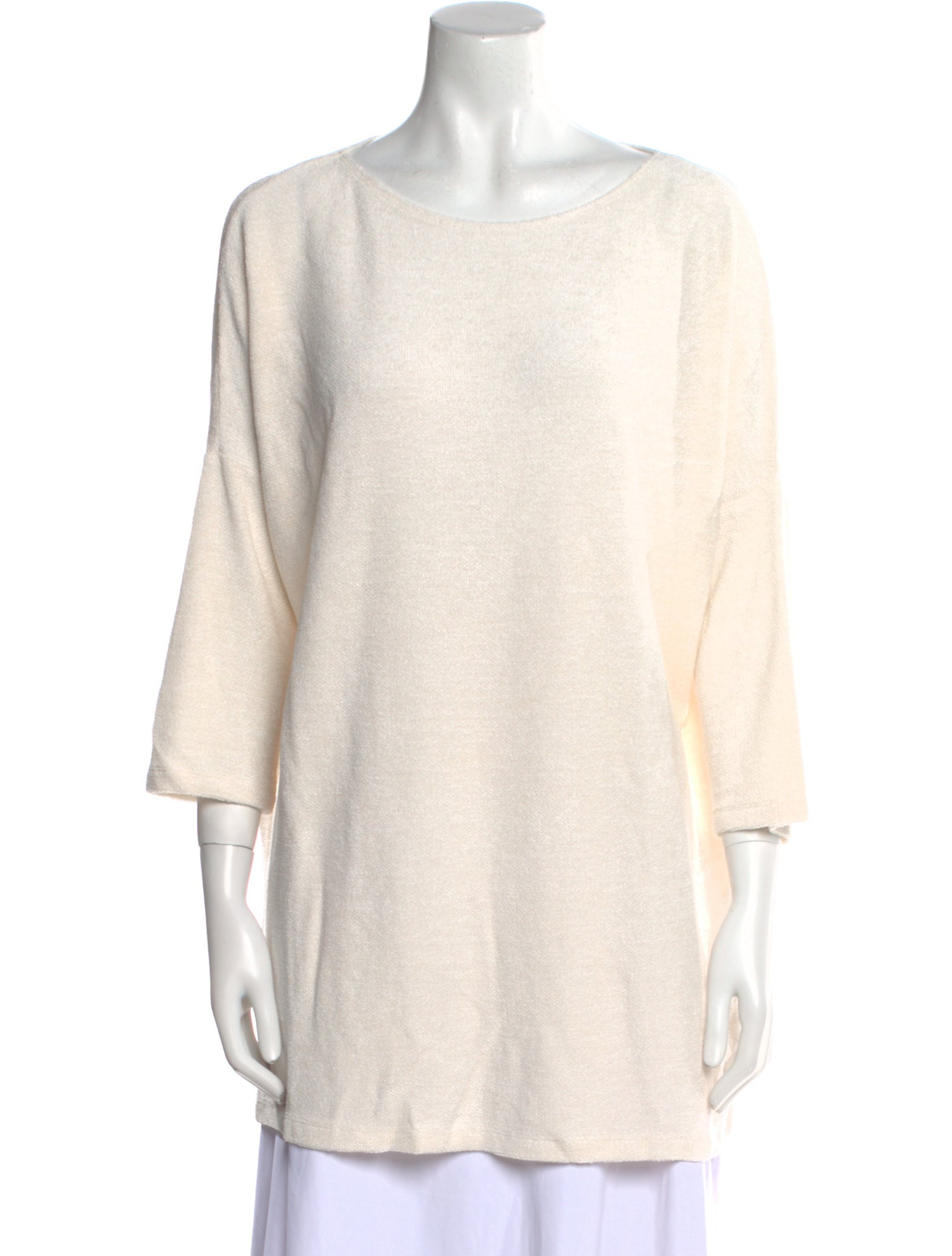 Leggiadro Scoop Neck Three-Quarter Sleeve Tunic w/ Tags
