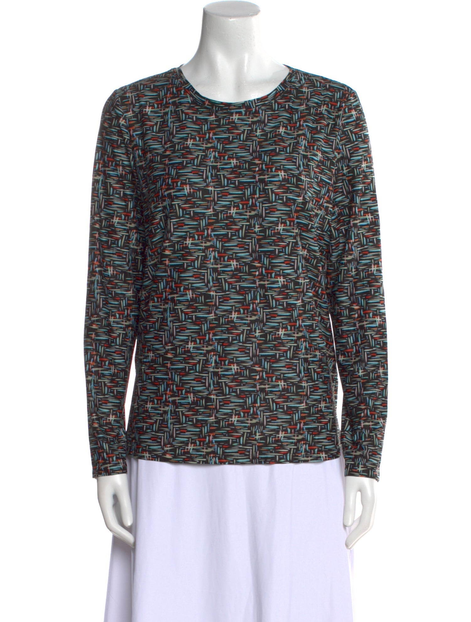 Leggiadro Printed Crew Neck Sweatshirt w/ Tags