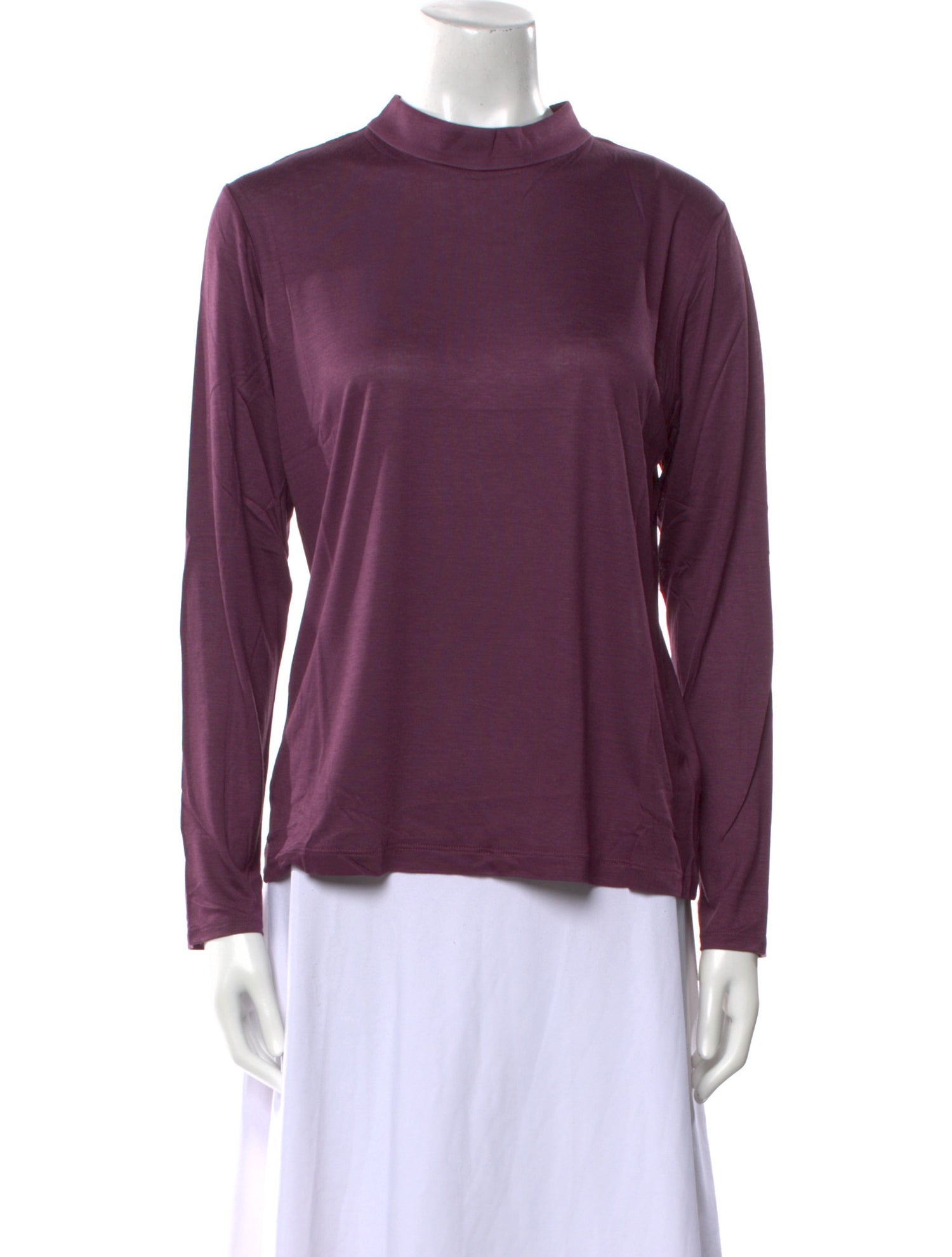 Leggiadro Mock Neck Long Sleeve Blouse w/ Tags