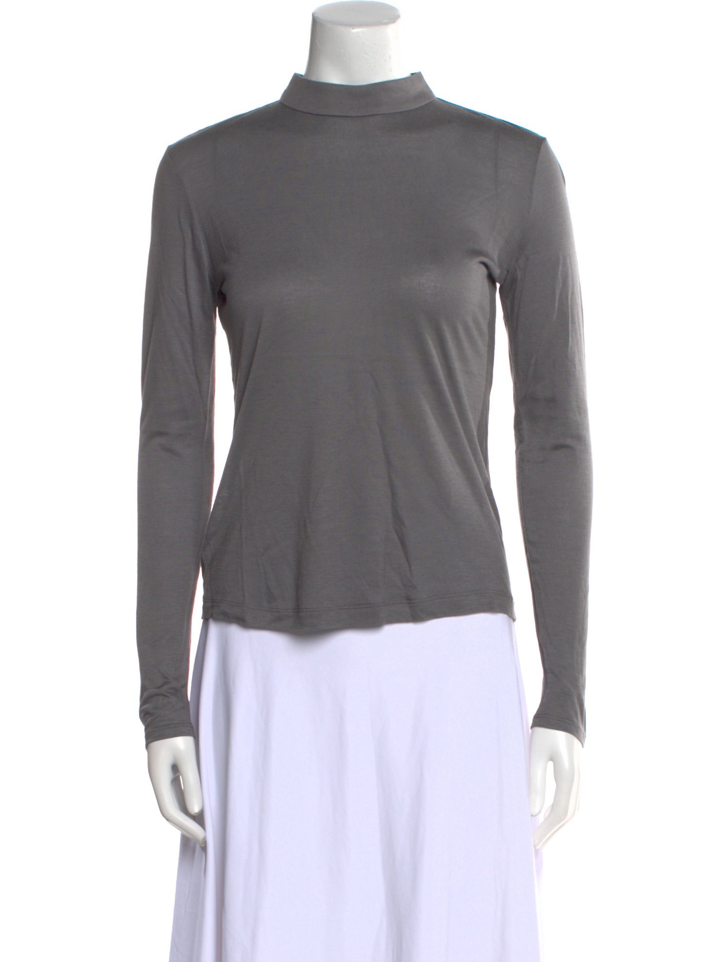 Leggiadro Mock Neck Long Sleeve Top