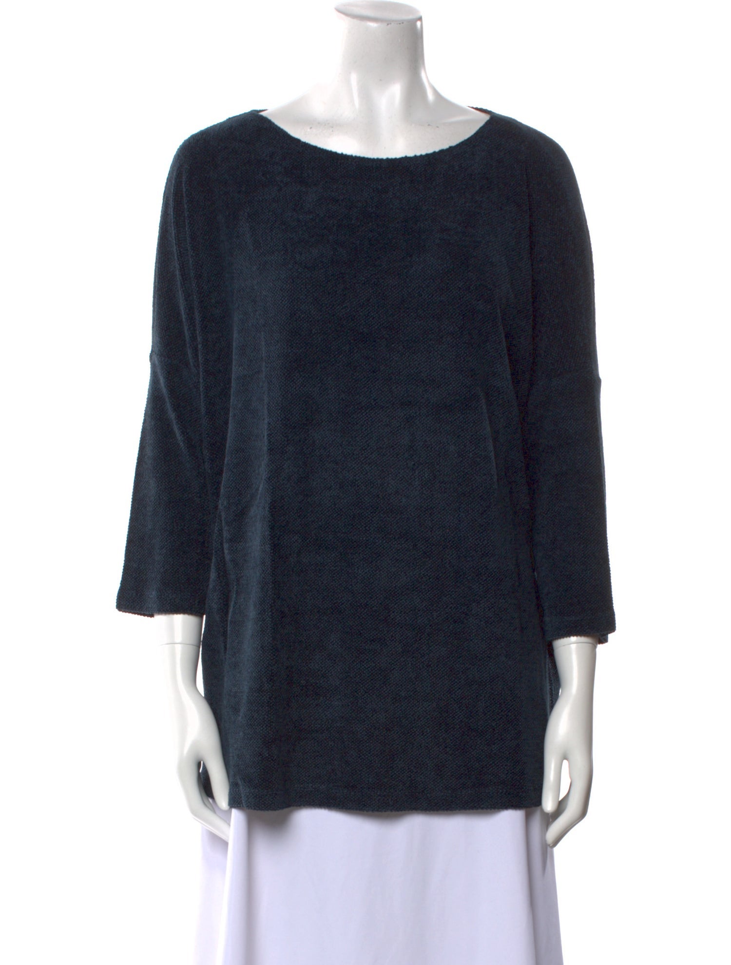 Leggiadro Bateau Neckline Three-Quarter Sleeve Tunic