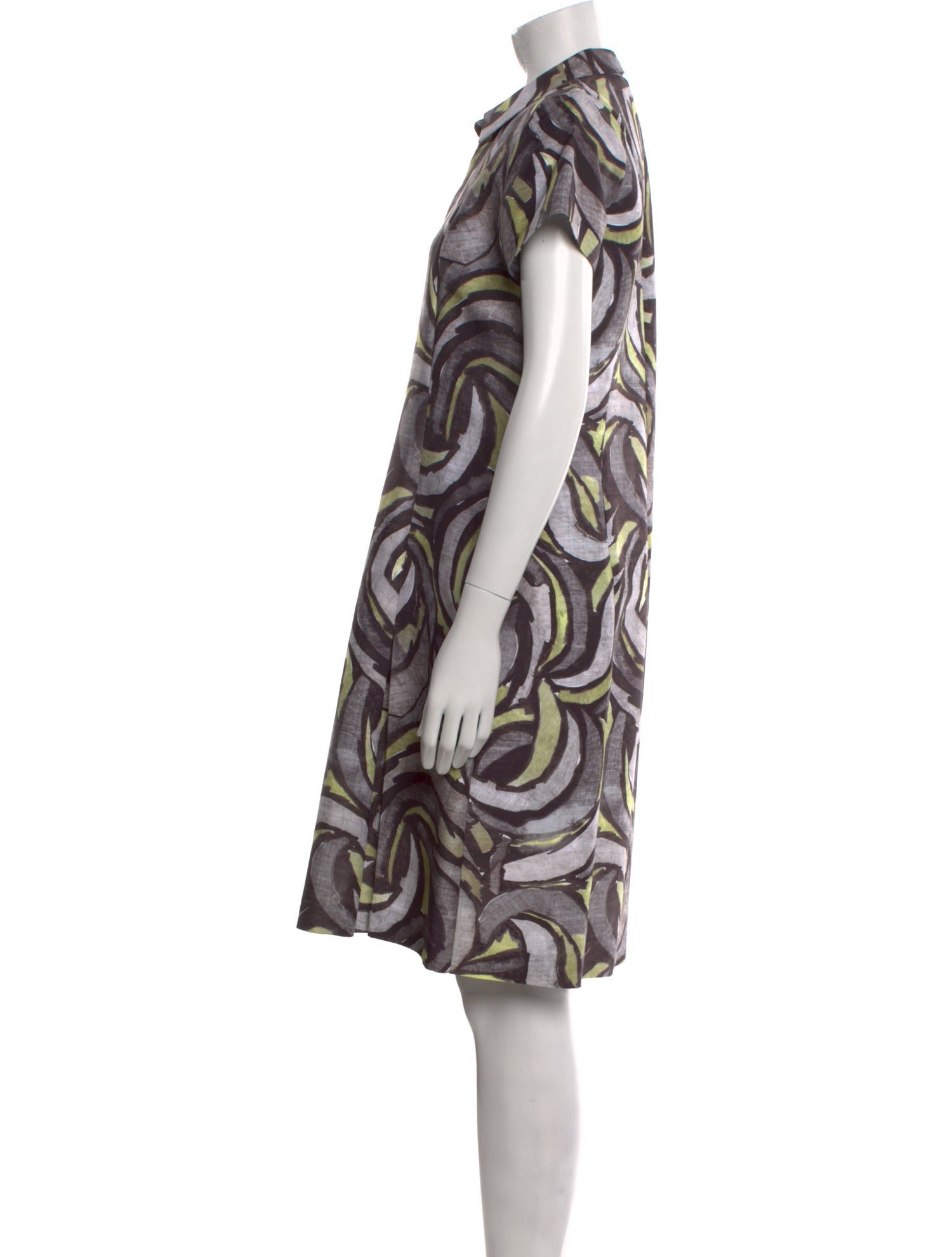Leggiadro Printed Knee-Length Dress