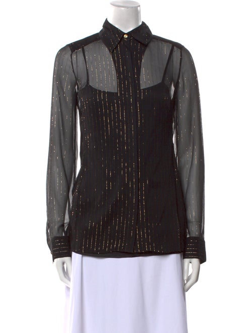 Leggiadro Long Sleeve Button-Up Top