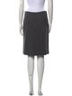 Leggiadro Leather Trim Embellishment Knee-Length Skirt
