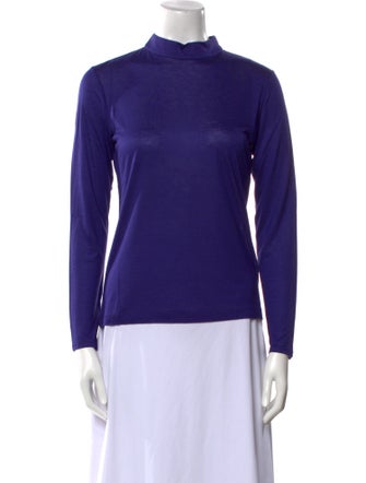 Leggiadro Mock Neck Long Sleeve Top