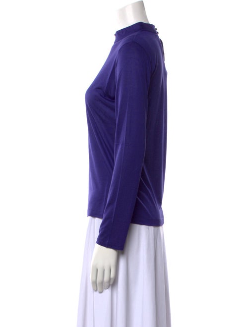 Leggiadro Mock Neck Long Sleeve Top