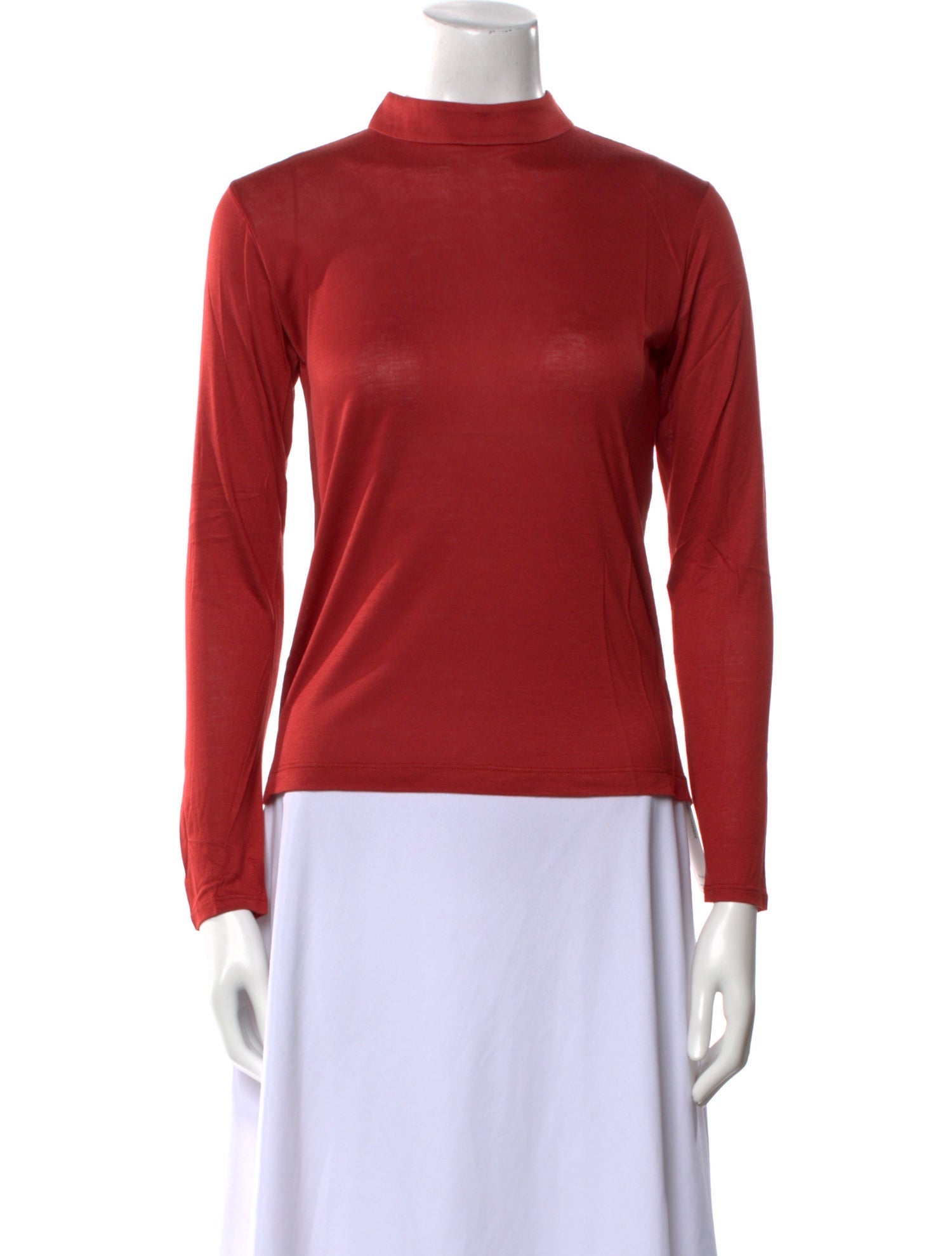 Leggiadro Mock Neck Long Sleeve Top