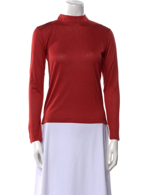 Leggiadro Mock Neck Long Sleeve Top