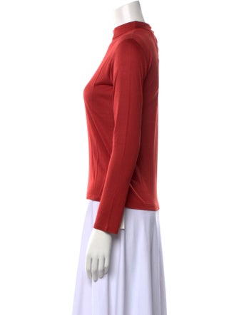 Leggiadro Mock Neck Long Sleeve Top
