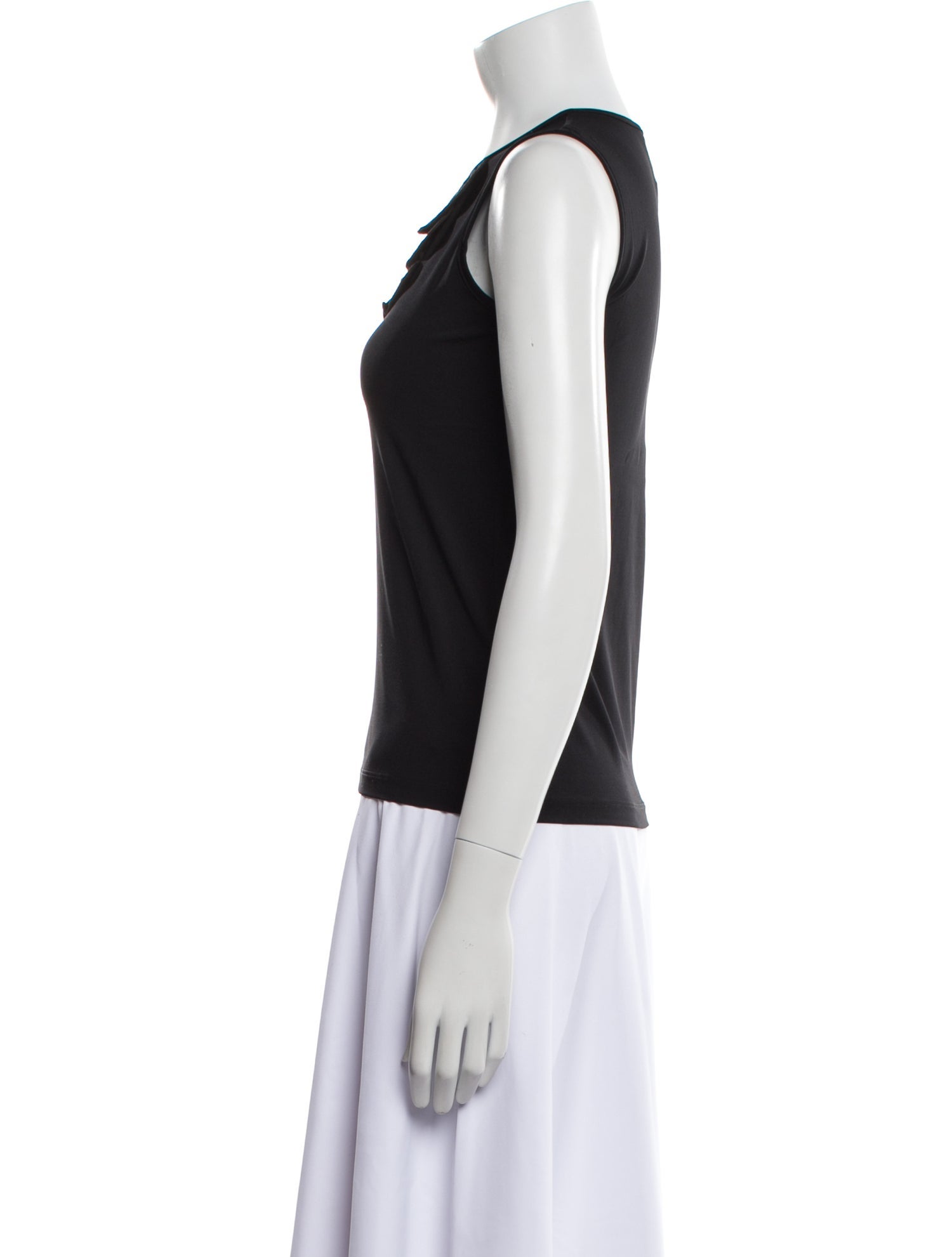 Leggiadro Scoop Neck Sleeveless Top w/ Tags