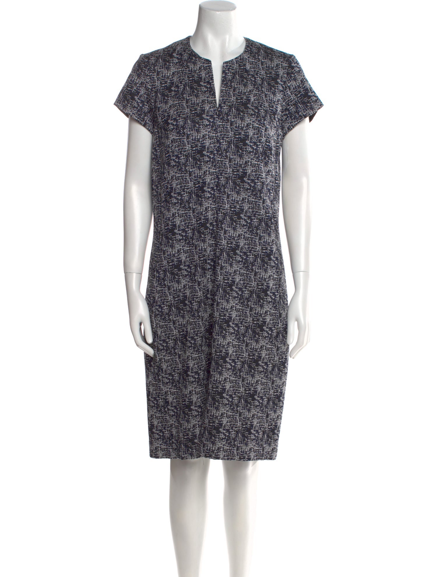 Leggiadro Printed Knee-Length Dress w/ Tags