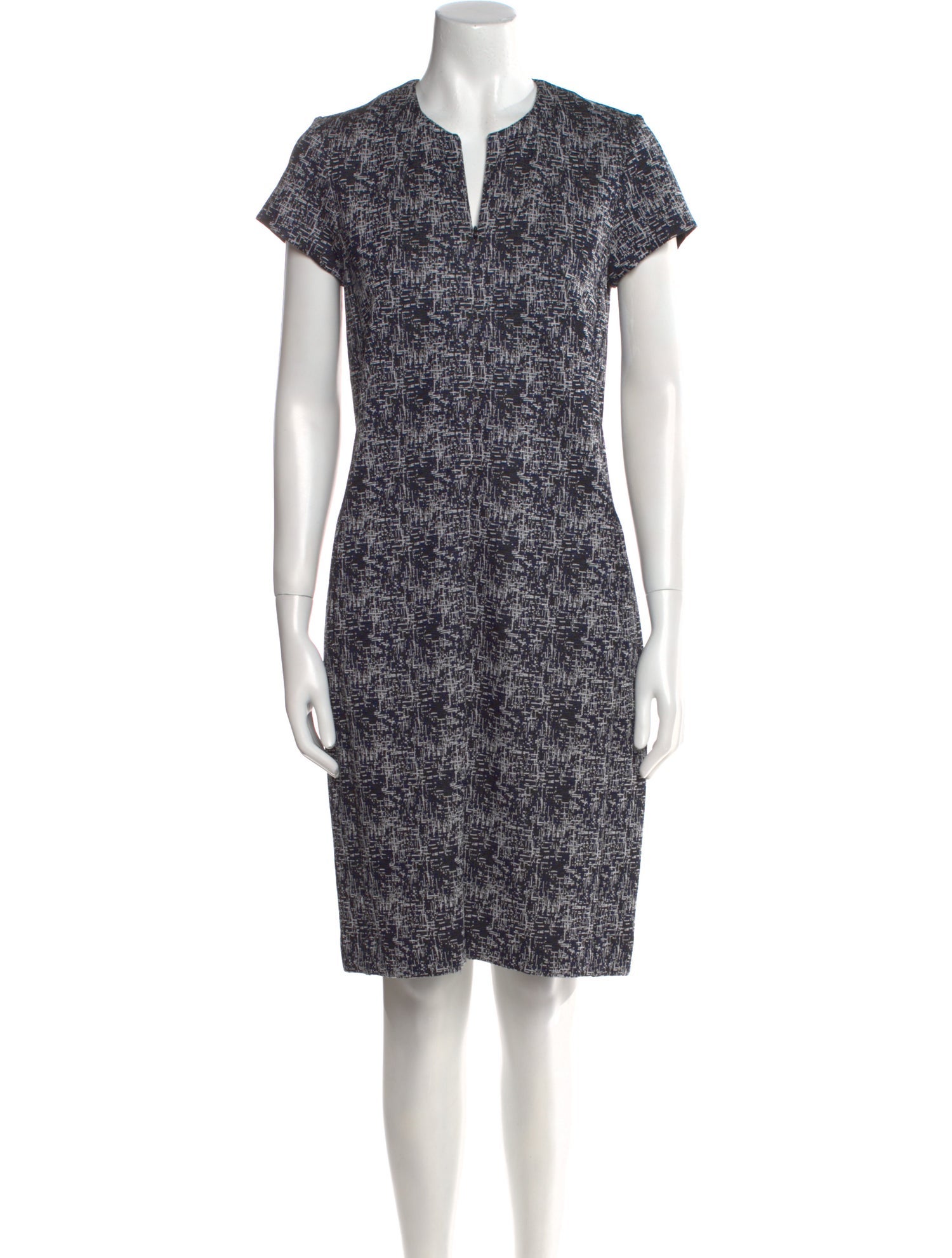 Leggiadro Printed Knee-Length Dress w/ Tags