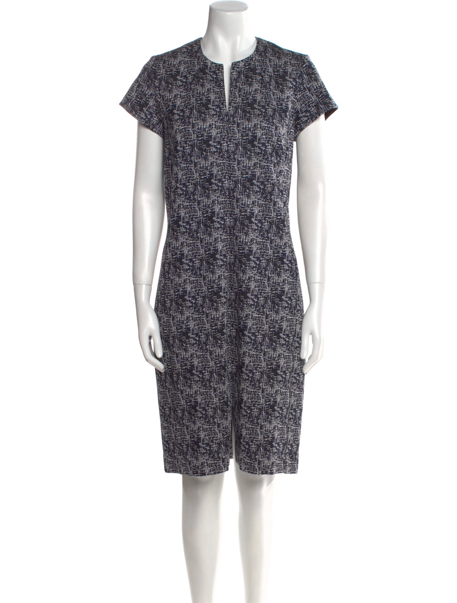 Leggiadro Printed Knee-Length Dress w/ Tags