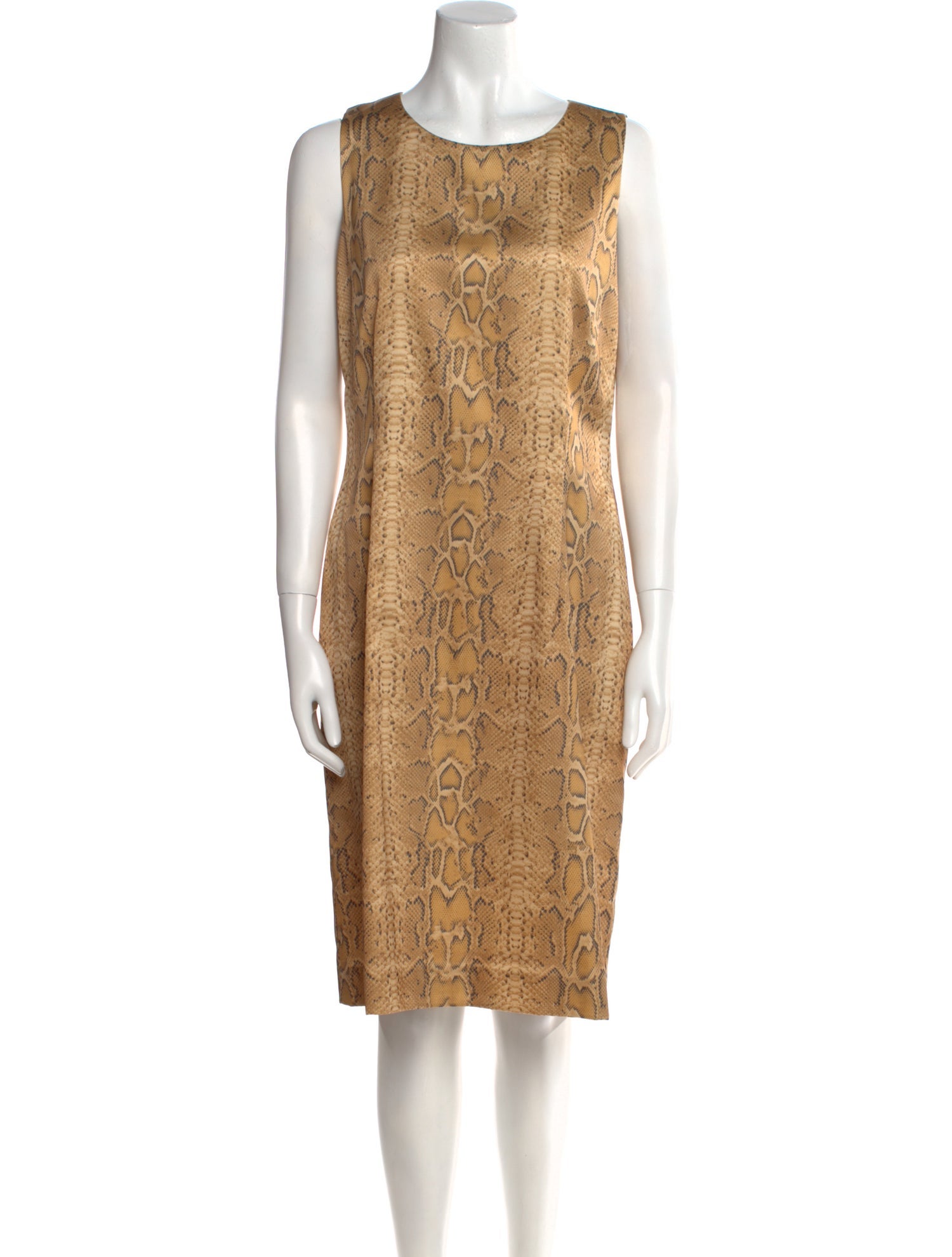 Leggiadro Animal Print Knee-Length Dress w/ Tags