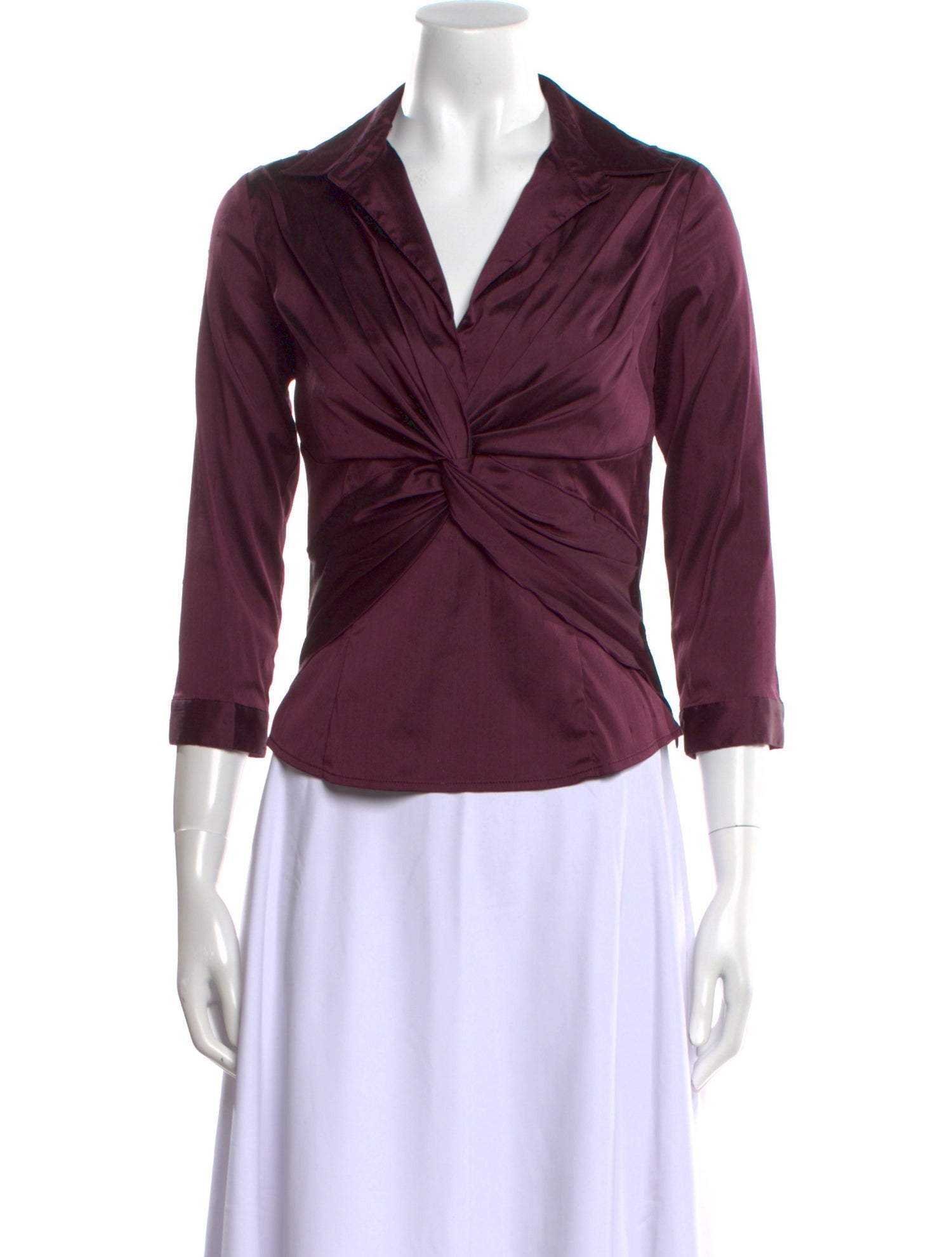 Leggiadro Silk Three-Quarter Sleeve Polo w/ Tags