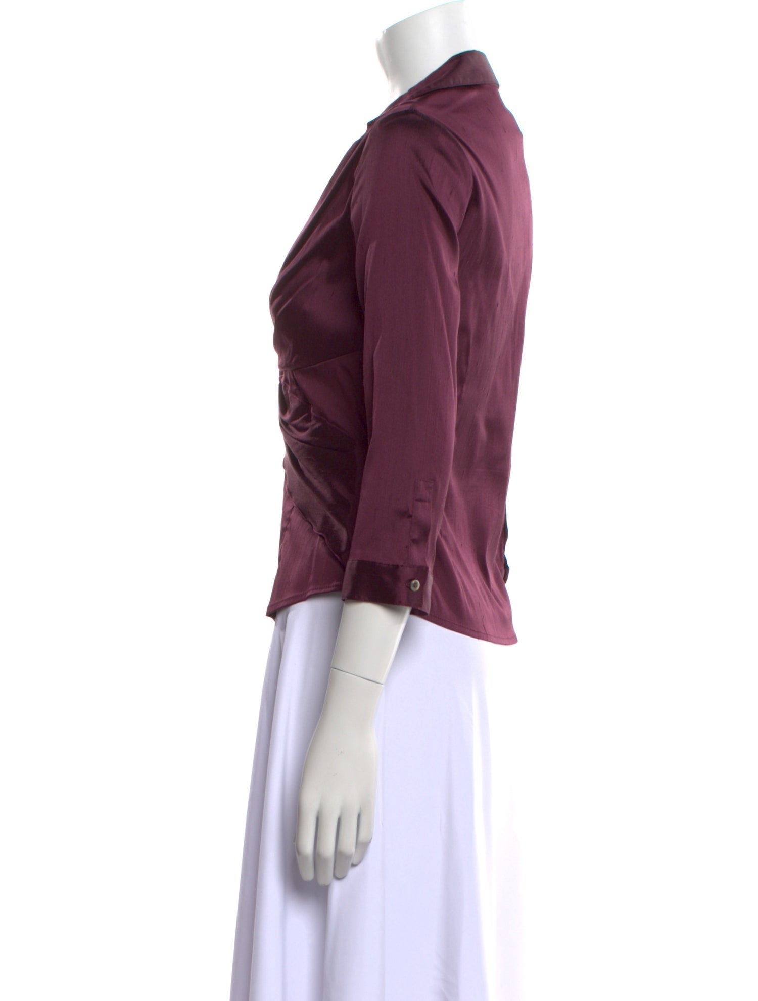 Leggiadro Silk Three-Quarter Sleeve Polo w/ Tags