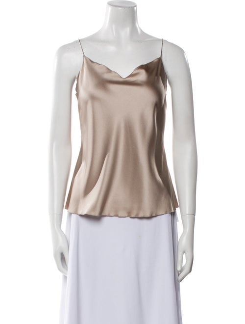 Leggiadro Silk Cowl Neck Top