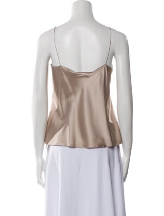 Leggiadro Silk Cowl Neck Top